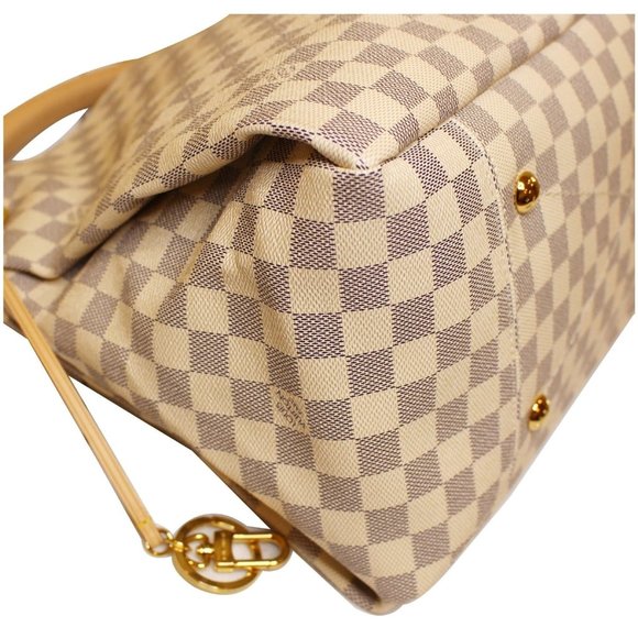 LOUIS VUITTON ARTSY MM DAMIER AZUR SHOULDER BAG - Picture 4 of 8